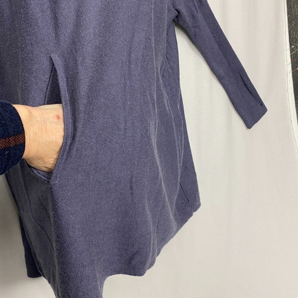 Soft Surroundings Sweater Women Small Purple Turtleneck Pocket Wool Angora Blend - Picture 7 of 16
